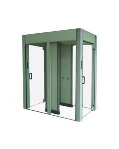 Portas Eclusas Detectores de Metais - Cabine Reta / Bandeira