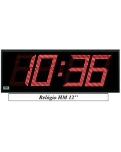 Relógio Digital de Parede HM12 - 4 dígitos - Alcance de 170 metros