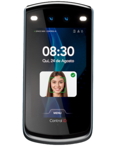Controlador de Acessos Biométrico Facial - SIP – WIFRECONHECIMENTO FACIAL + CARTÕES RFID + QR-CODE + SENHASI – IP65 -Control ID