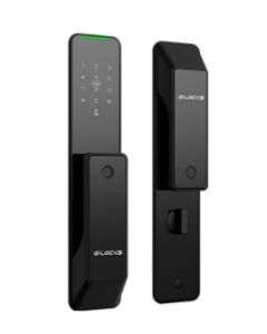 Fechadura Biométrica Ébano 900 Push Pull – Impressão Digital, Senha, App, Gateway Wifi Cartão e Chave. Compatível com Alexa