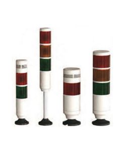 Sinaleiro luminosos tipo torre MT5C3CLPR YG - 3 Estágios VM/VD/AM 220V Série MT5C com buzzer