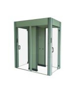 Portas Eclusas Detectores de Metais - Cabine Reta / Bandeira