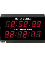 Relógio Digital e Cronômetro (Progressivo / Regressivo) - HMS 4” – 6 dígitos - 60 metros Visão 